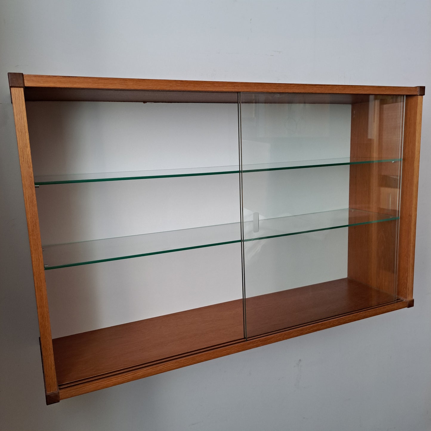 Beaver and Tapley SL Floating Wall System - Glass Front Cabinet with Glass Shelves