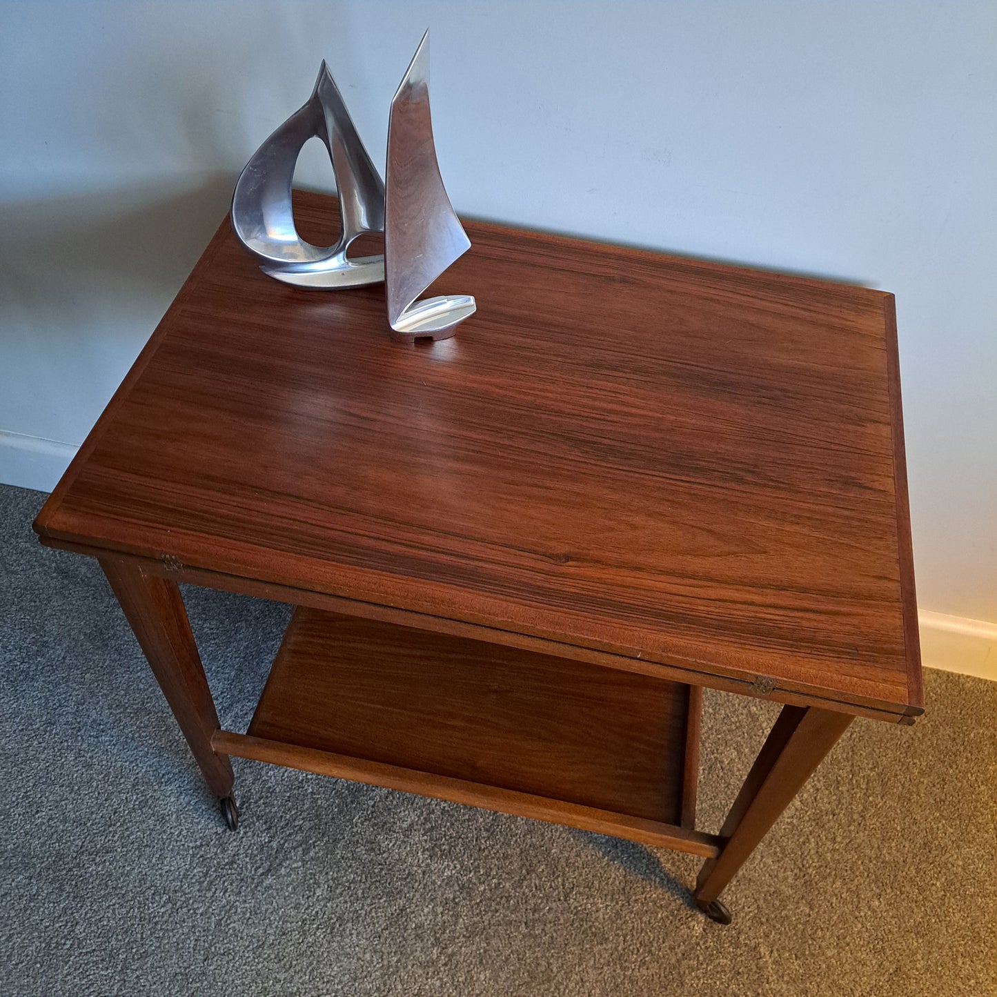 Teak side table/metamorphic card or games table by Eastcraft of Scotland
