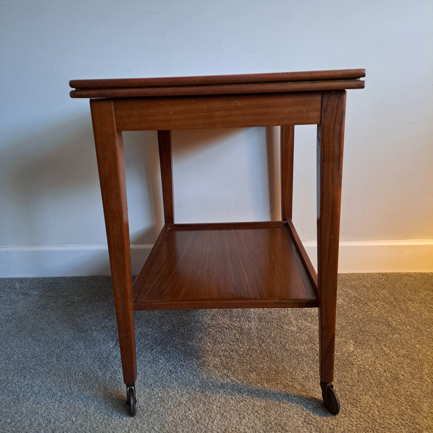 Teak side table/metamorphic card or games table by Eastcraft of Scotland