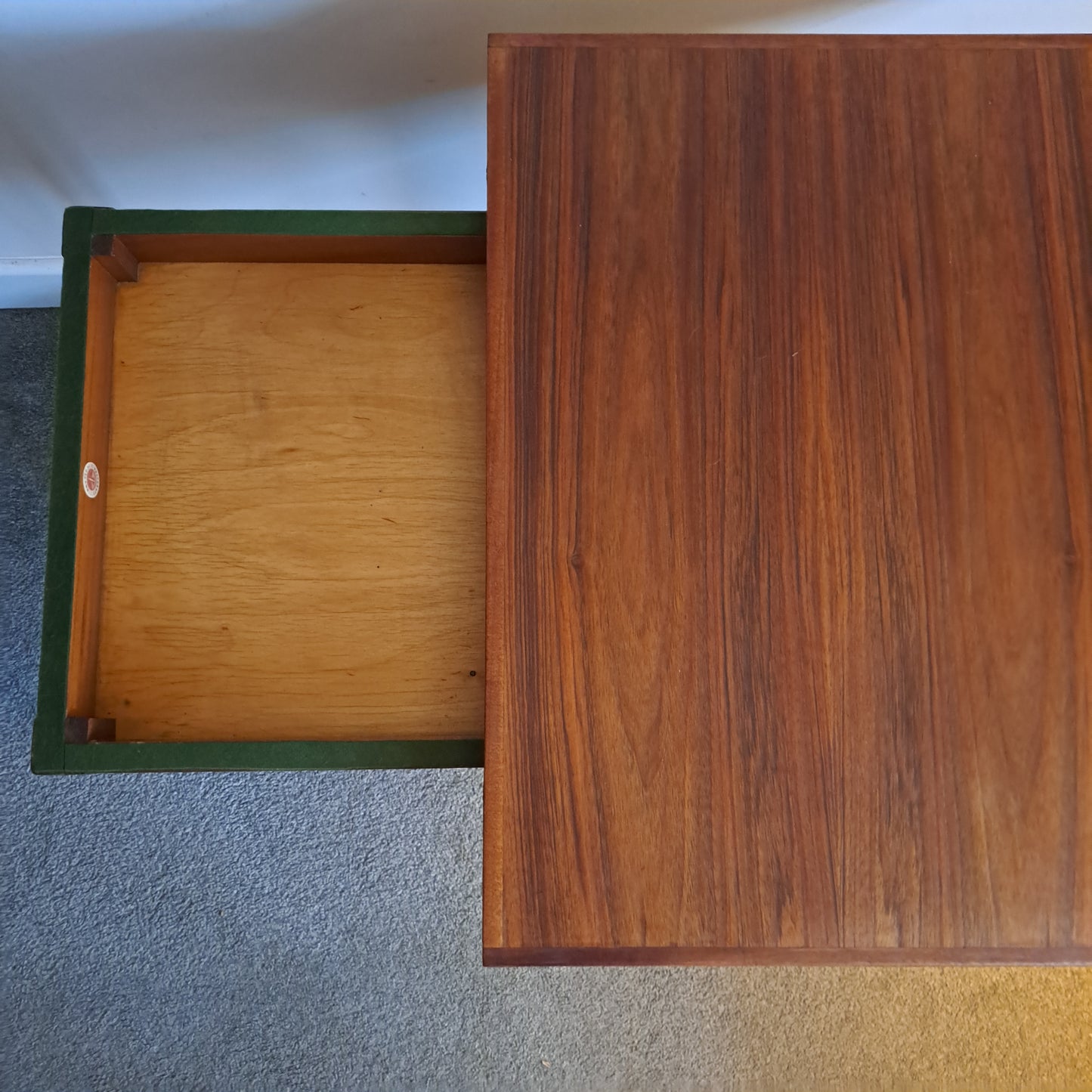 Teak side table/metamorphic card or games table by Eastcraft of Scotland