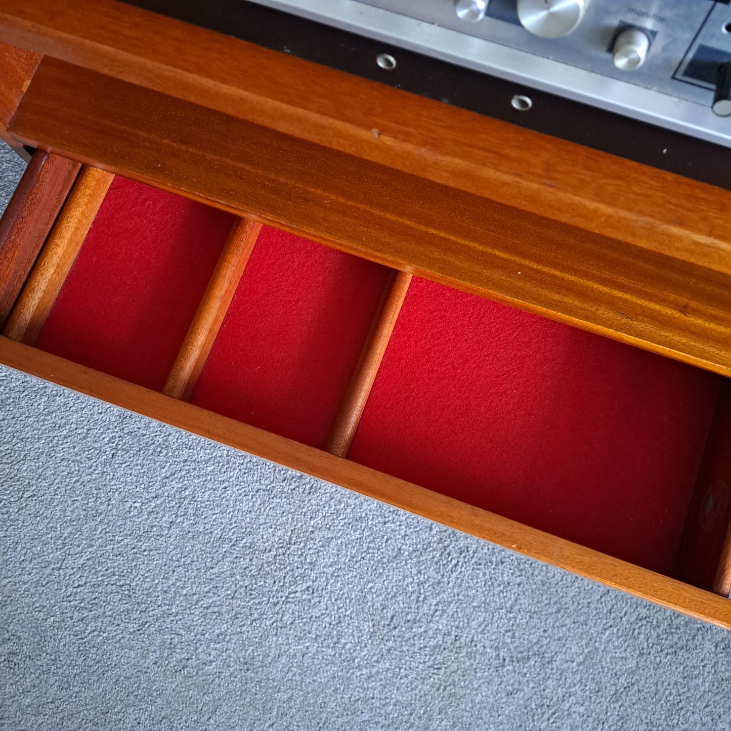 Mid-century Teak Veneer Media Unit by Mcintosh Furniture
