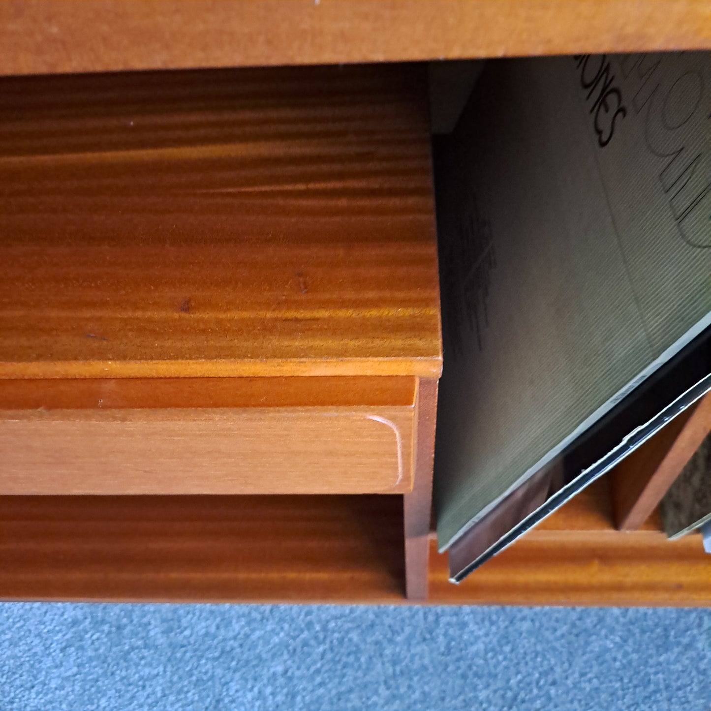 Mid-century Teak Veneer Media Unit by Mcintosh Furniture