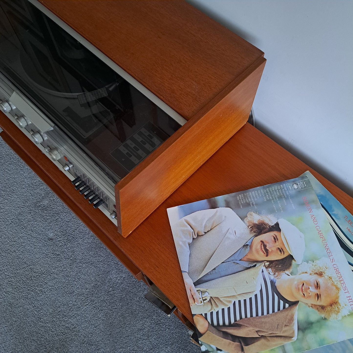 Mid-century Teak Veneer Media Unit by Mcintosh Furniture