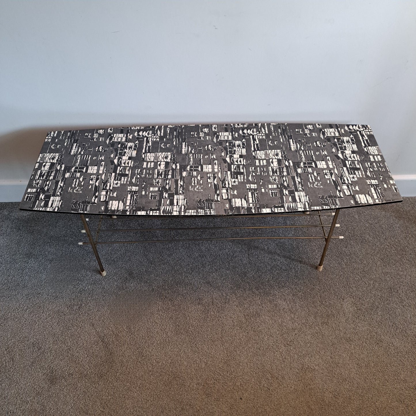 1950s Formica and Metal Coffee Table