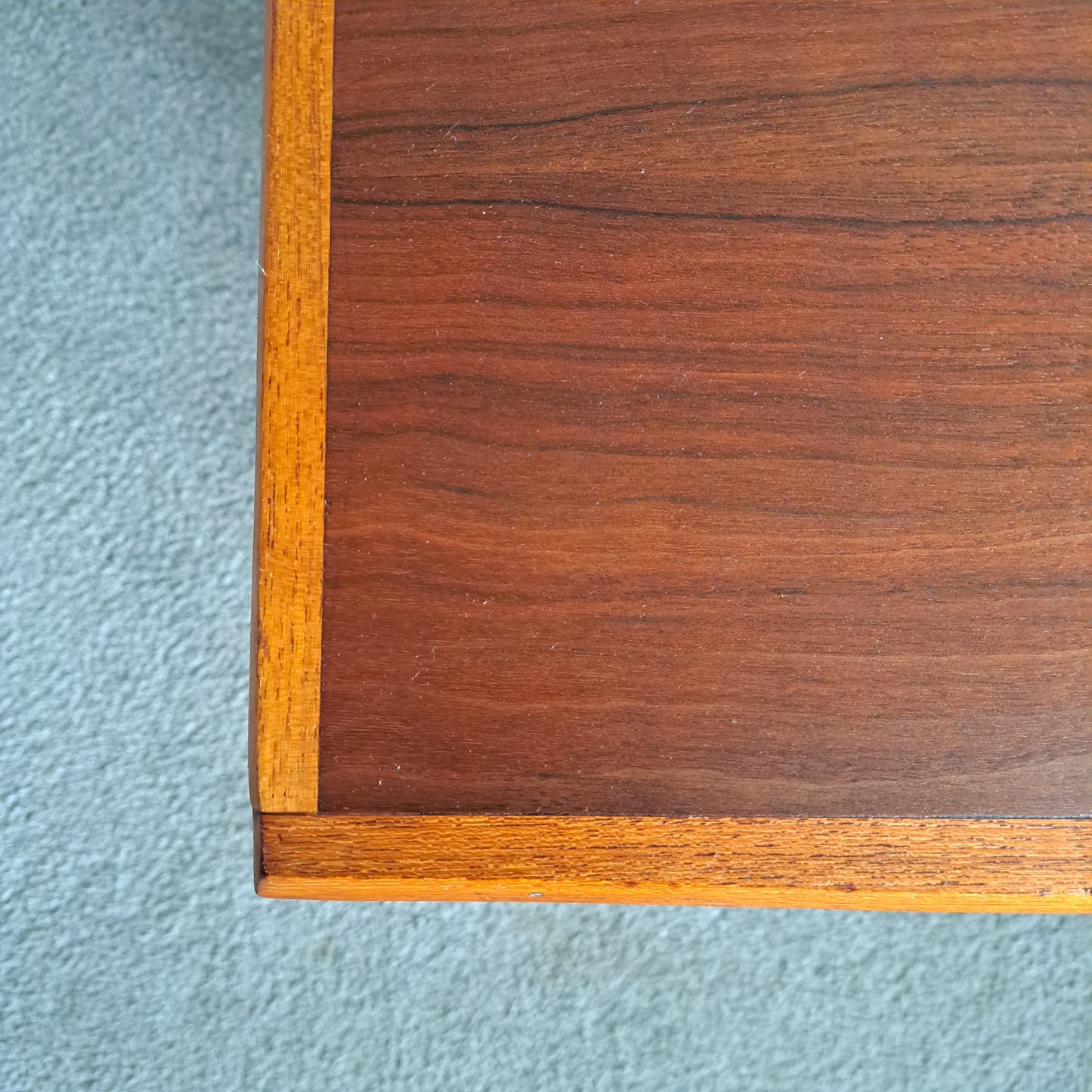 Mid-Century Teak and Chrome Coffee Table