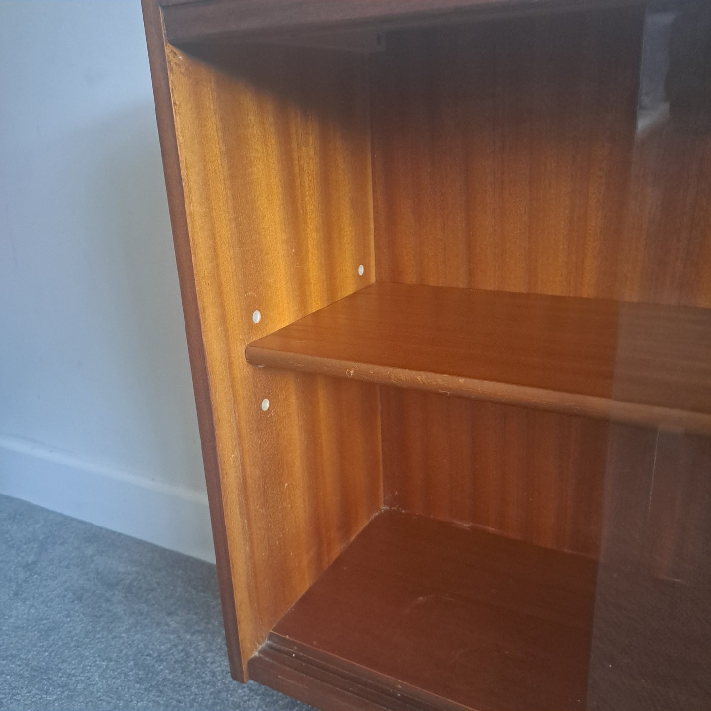 1960s Glass Fronted Bookcase