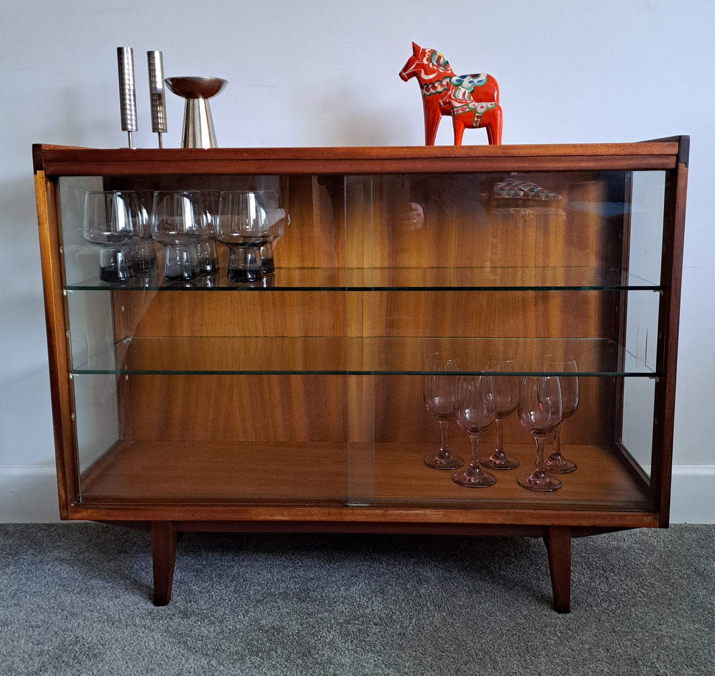 1960s Glass Fronted Display Cabinet