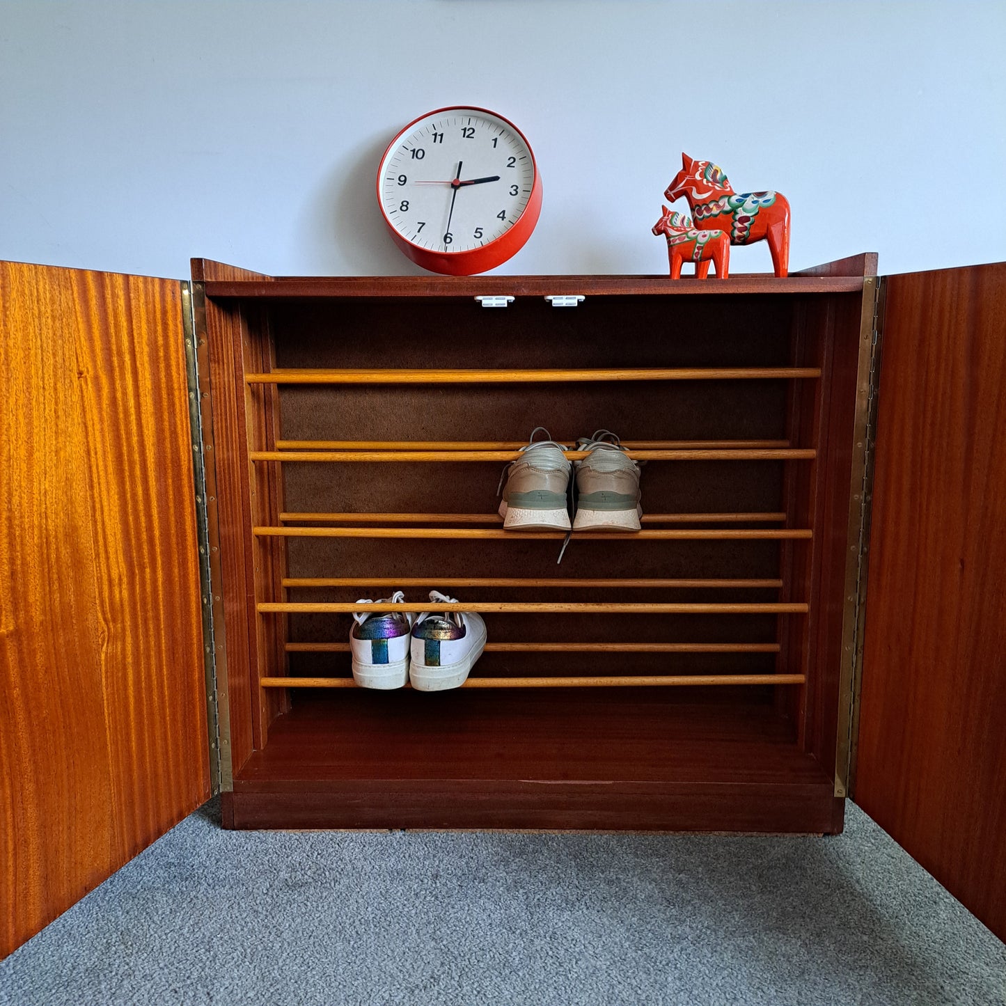 Mid-Century Shoe Storage Cupboard