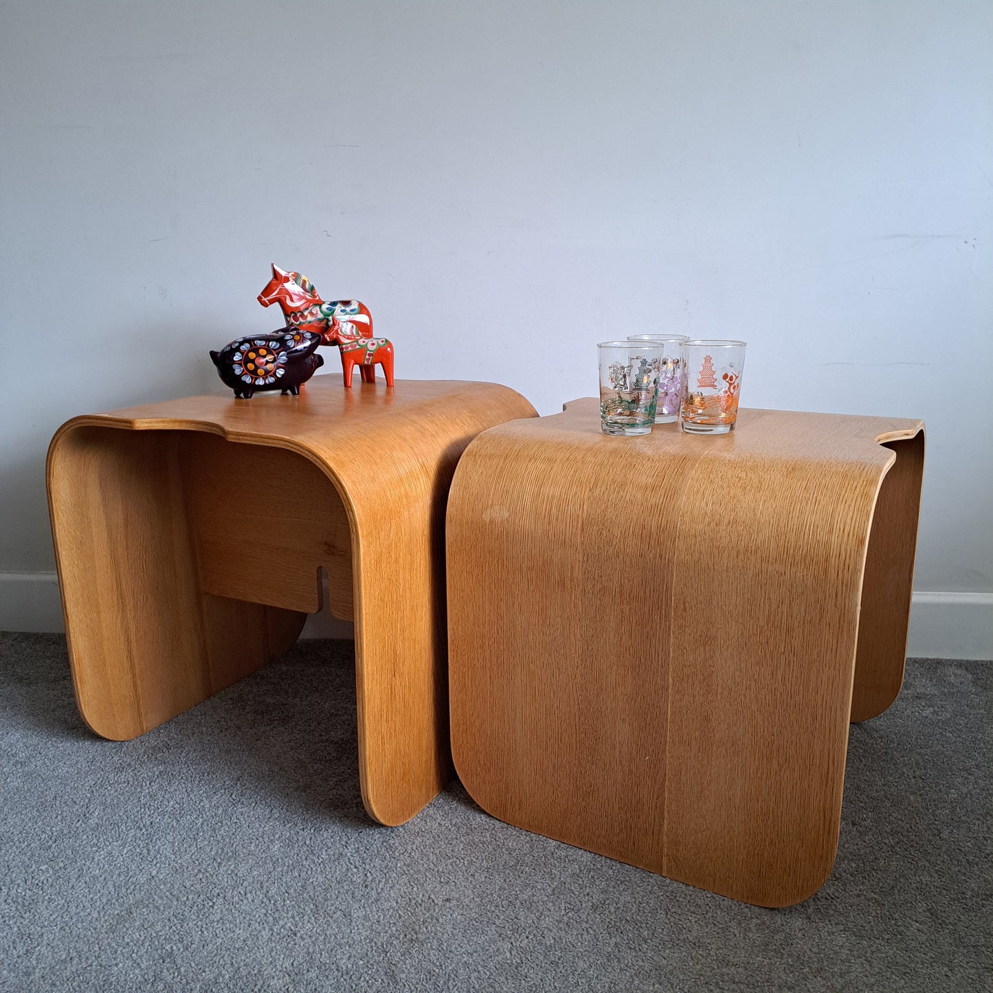 Vintage Habitat Bentwood 'Lock' Childs Seat and Table - 1980s