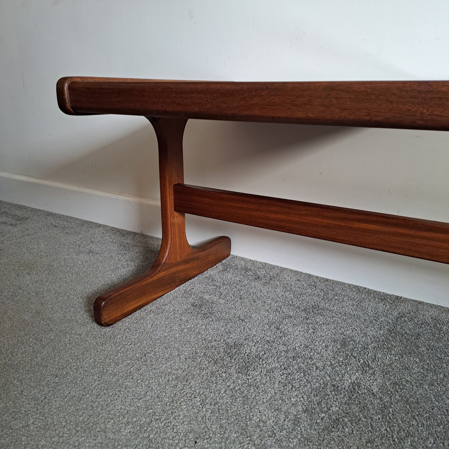Mid-Century G Plan Tile/Smoked Glass Top Coffee Table