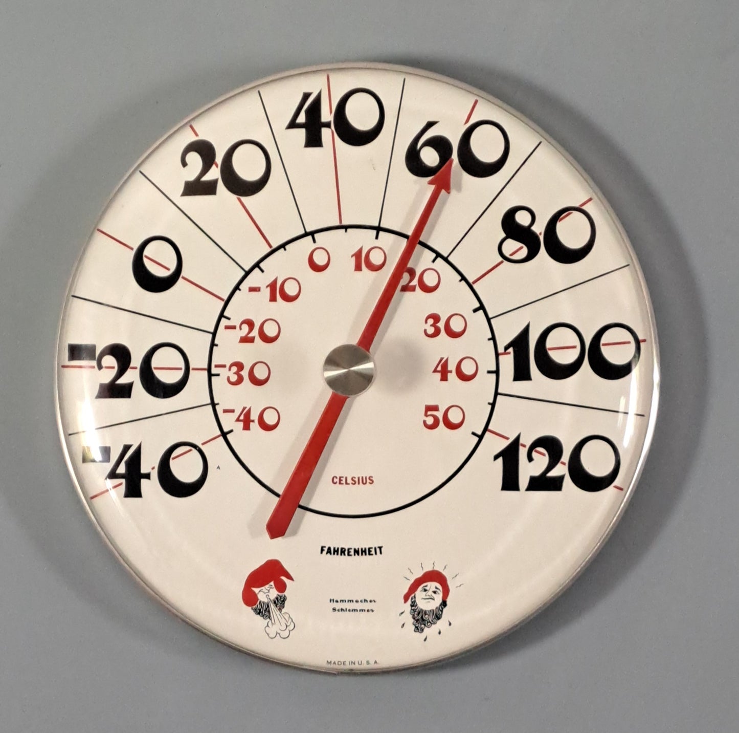 Hammacher & Schlemmer Wall Thermometer 1979