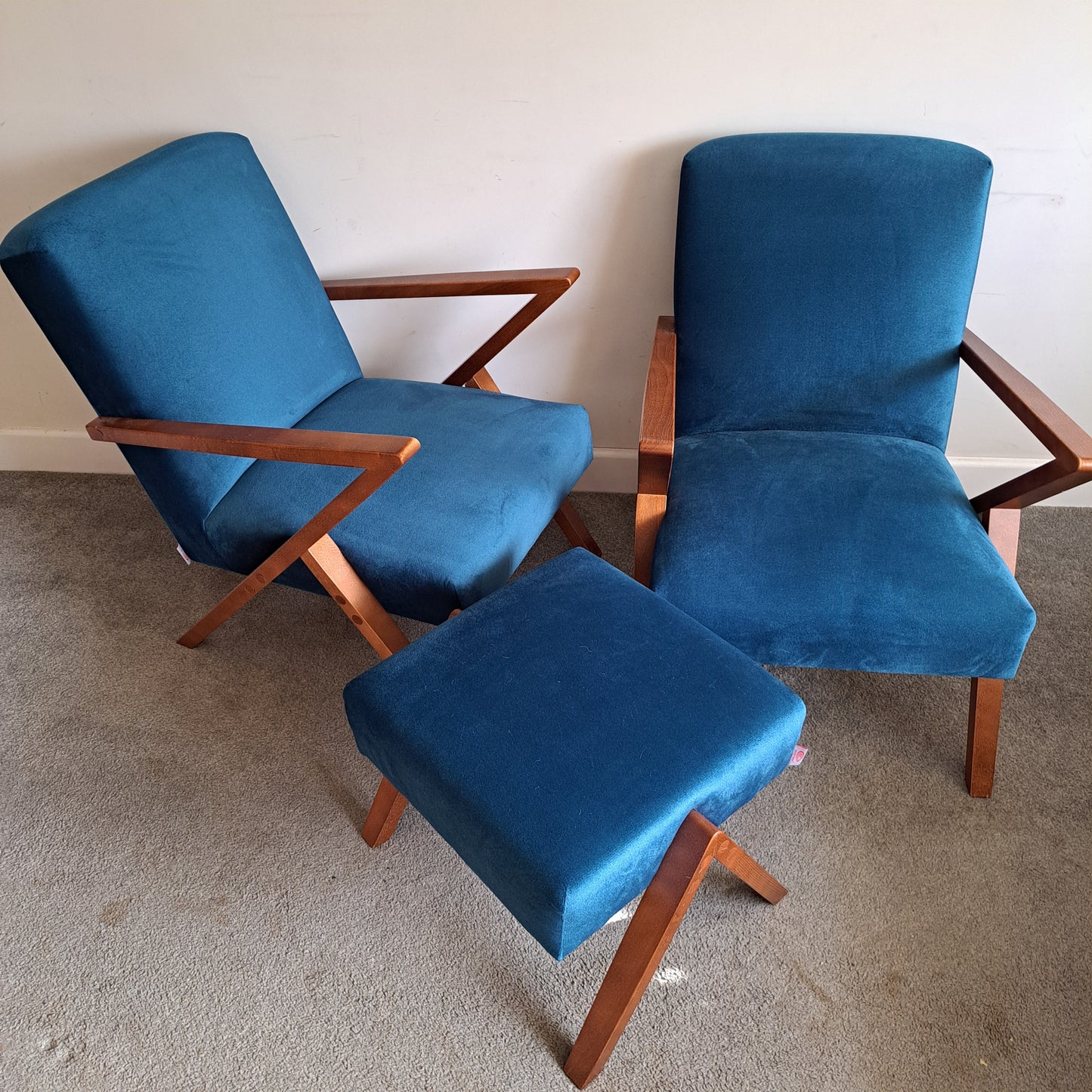 Retro 'Zet' Chairs by Sternzeit Designs