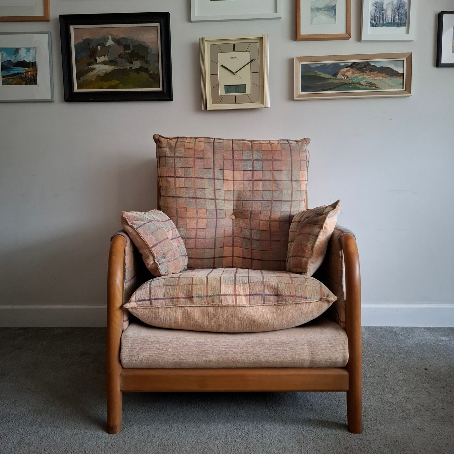 Large Bentwood Armchair by Cintique 1990s
