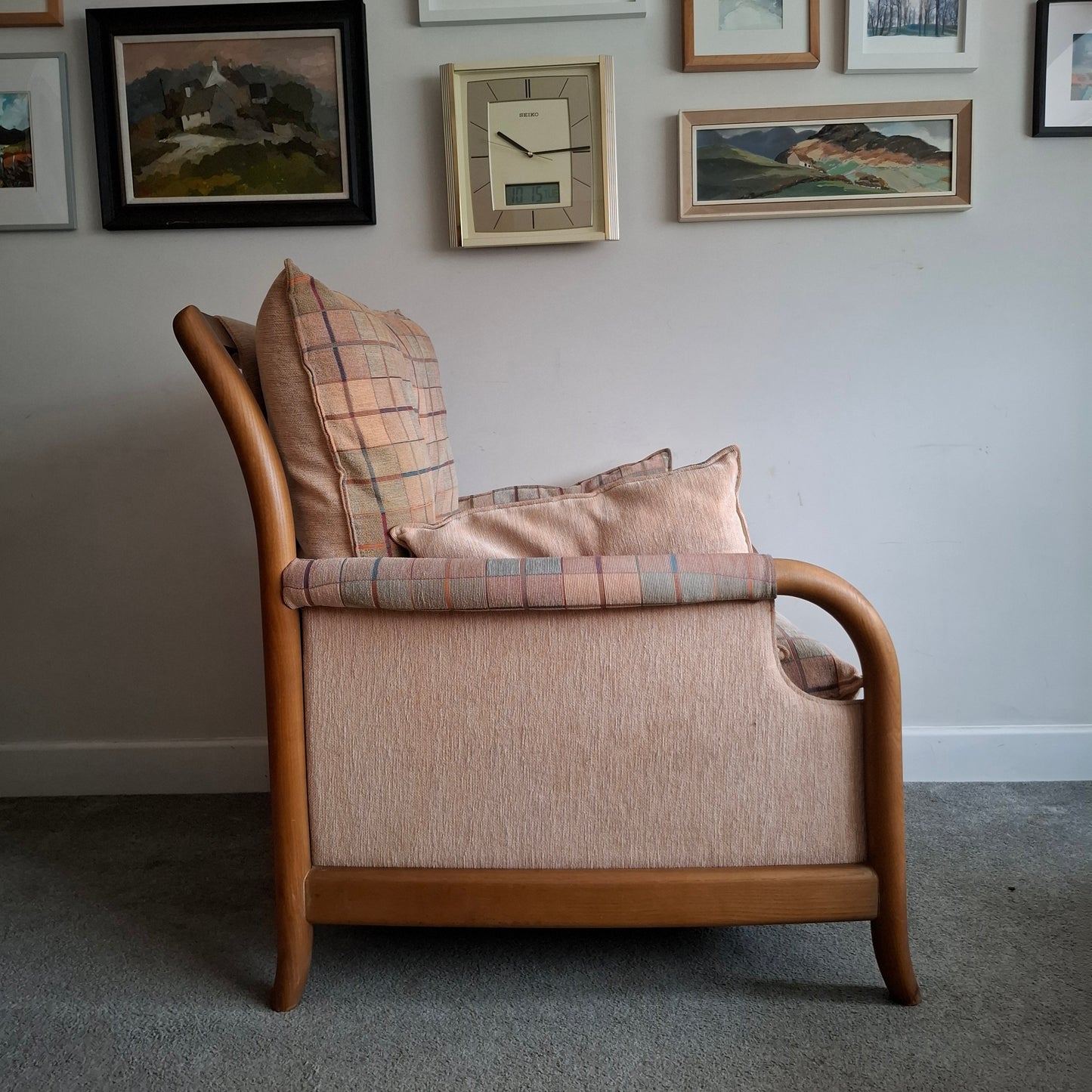 Large Bentwood Armchair by Cintique 1990s