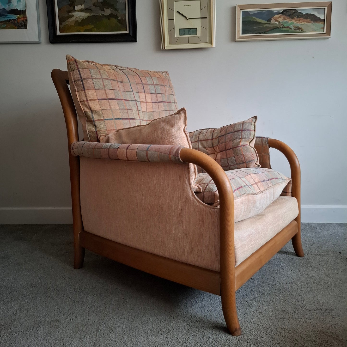 Large Bentwood Armchair by Cintique 1990s