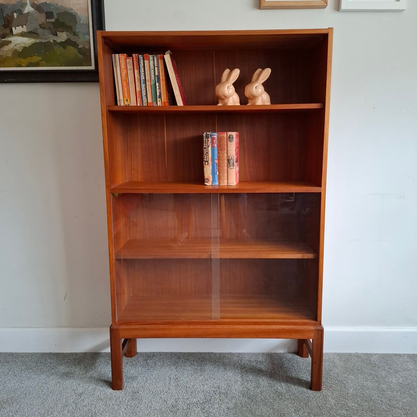 Bookcase with Glazed Doors by McIntosh 1970s