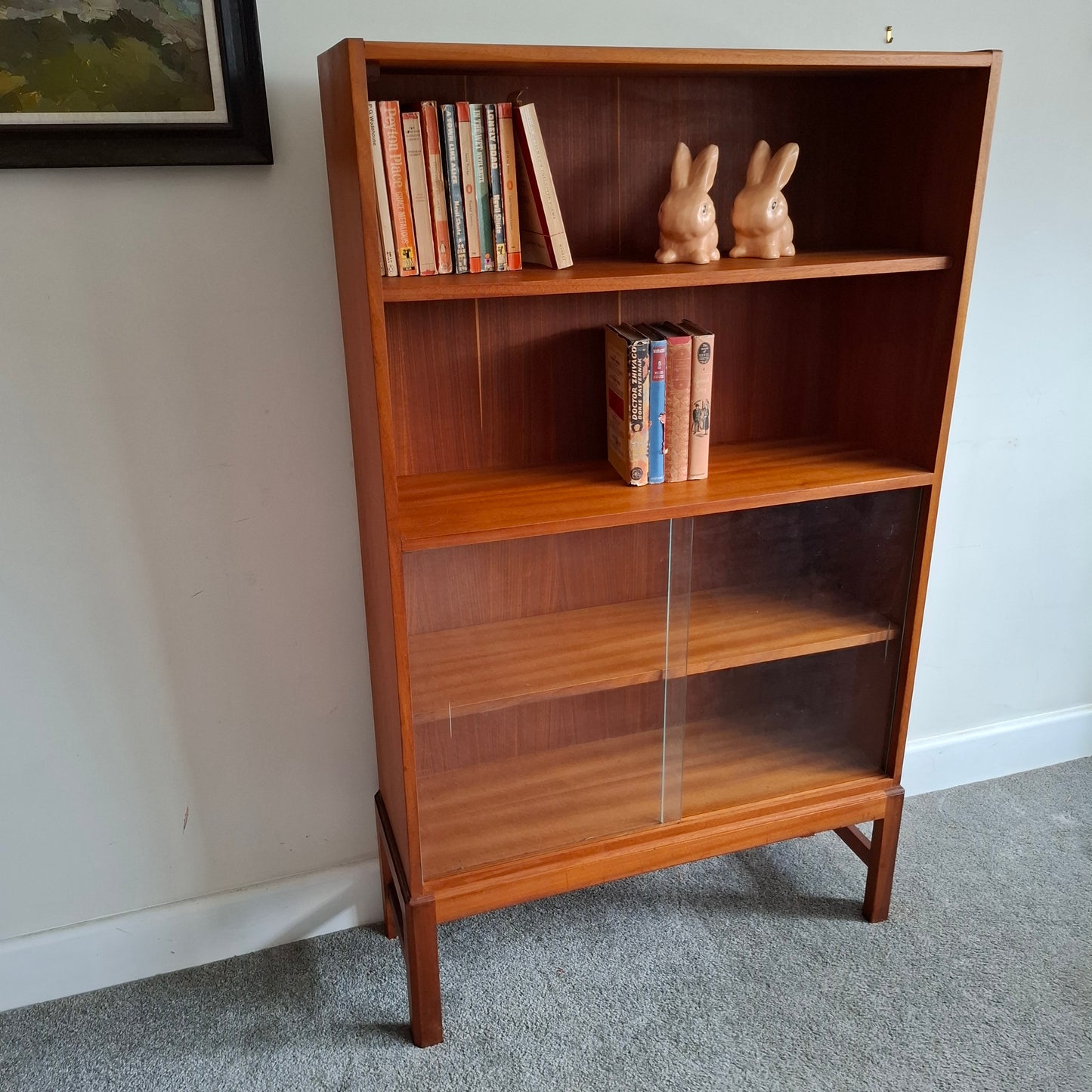 Bookcase with Glazed Doors by McIntosh 1970s
