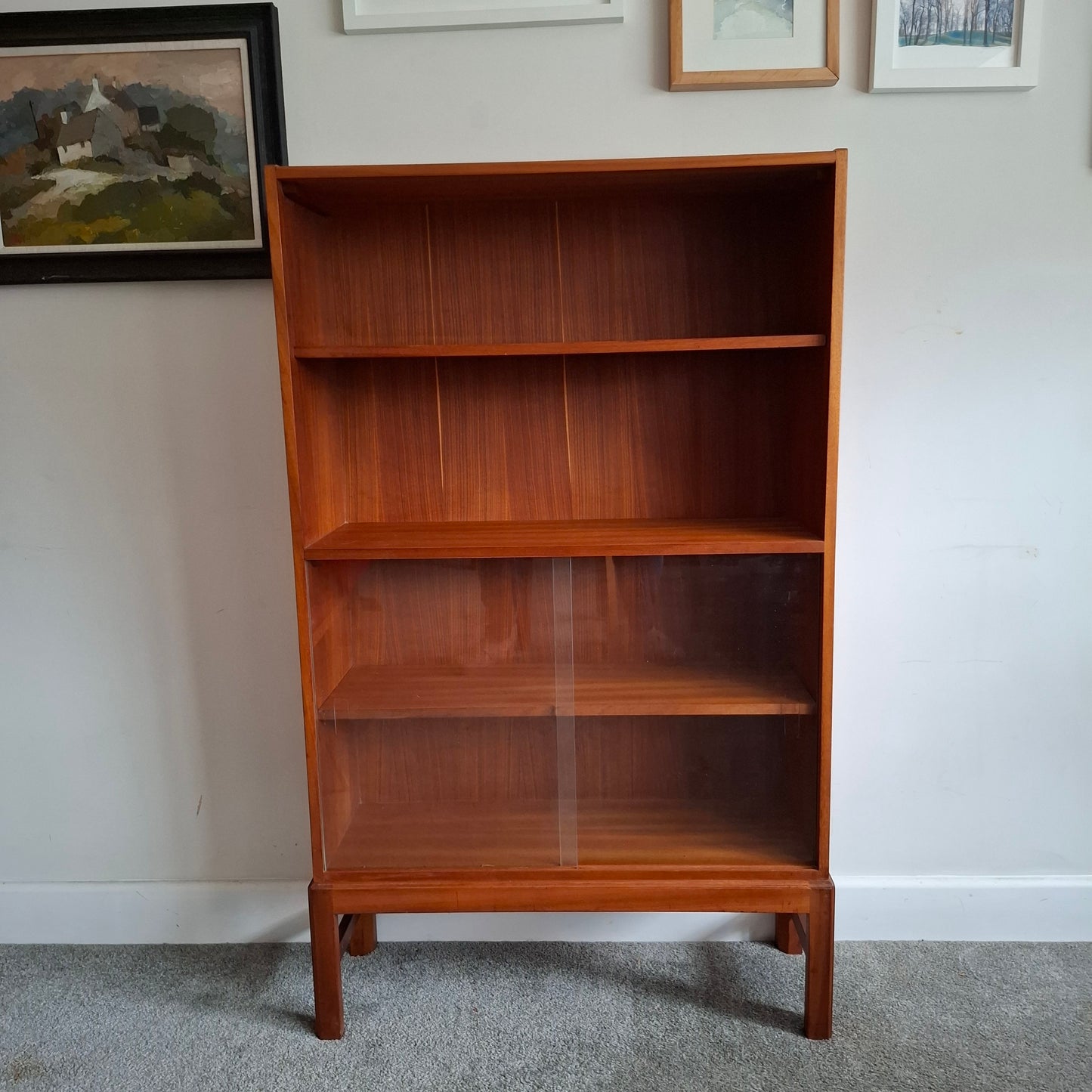 Bookcase with Glazed Doors by McIntosh 1970s
