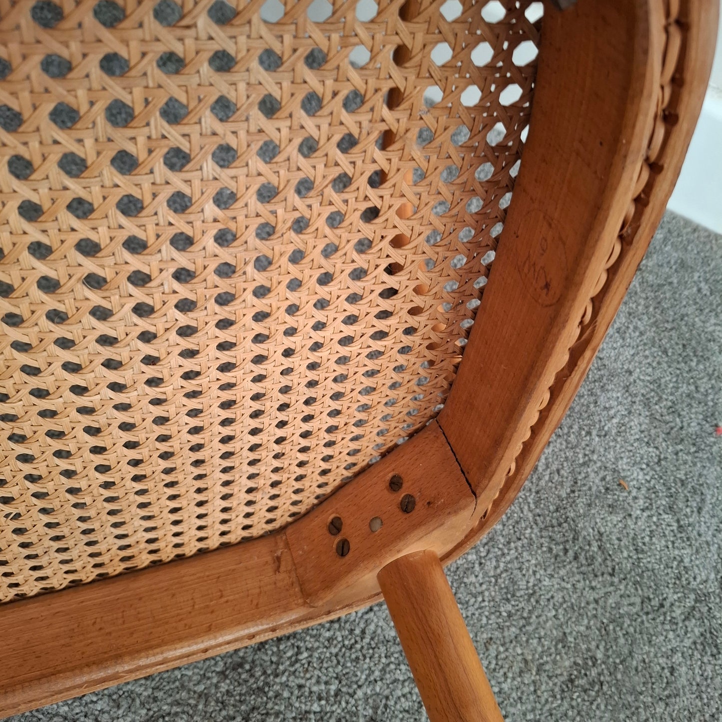 Vintage Thonet 811 F Style Chair designed by Josef Hoffmann in the 1930s