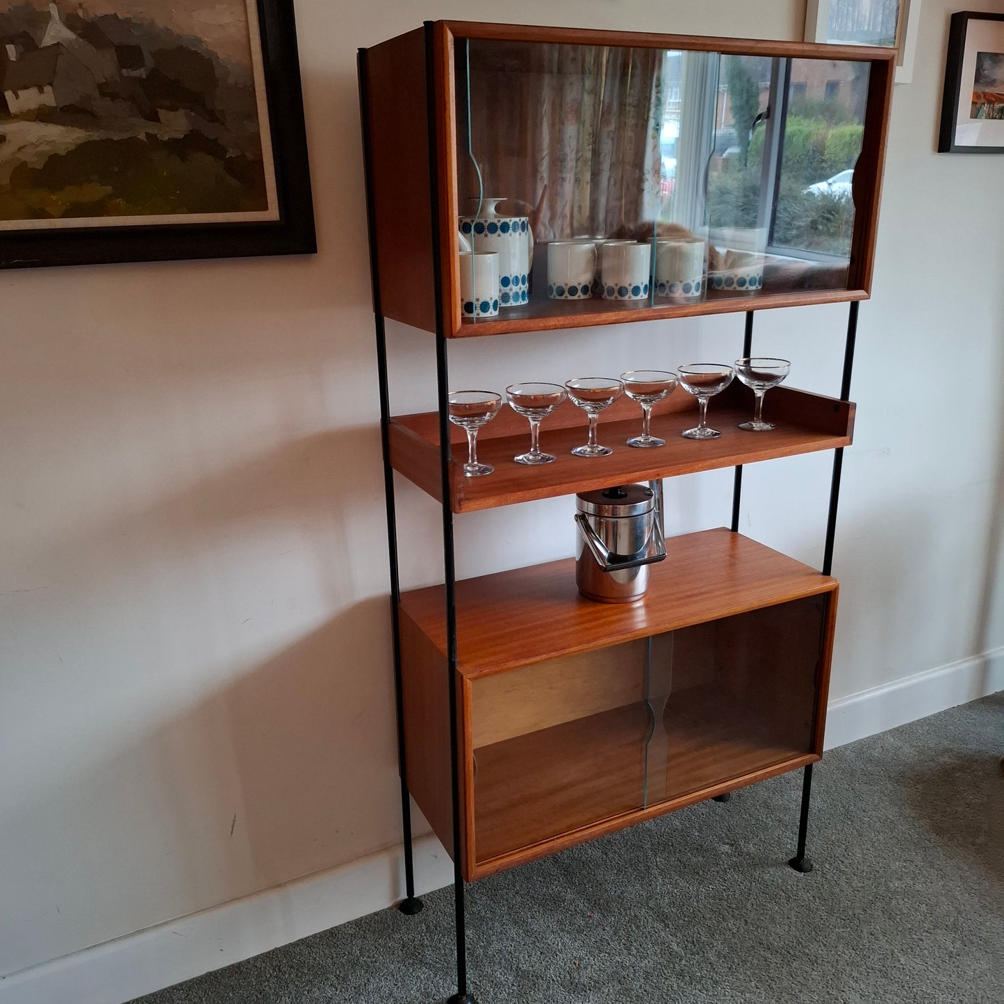 Mid-Century Compact Display Unit by Vanson 1960s