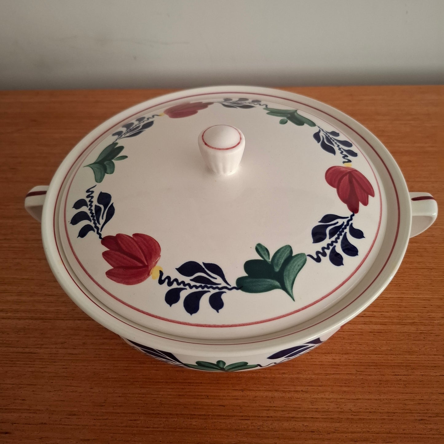 Royal Boch 'Boerenbont' Tureen with Lid 1980s