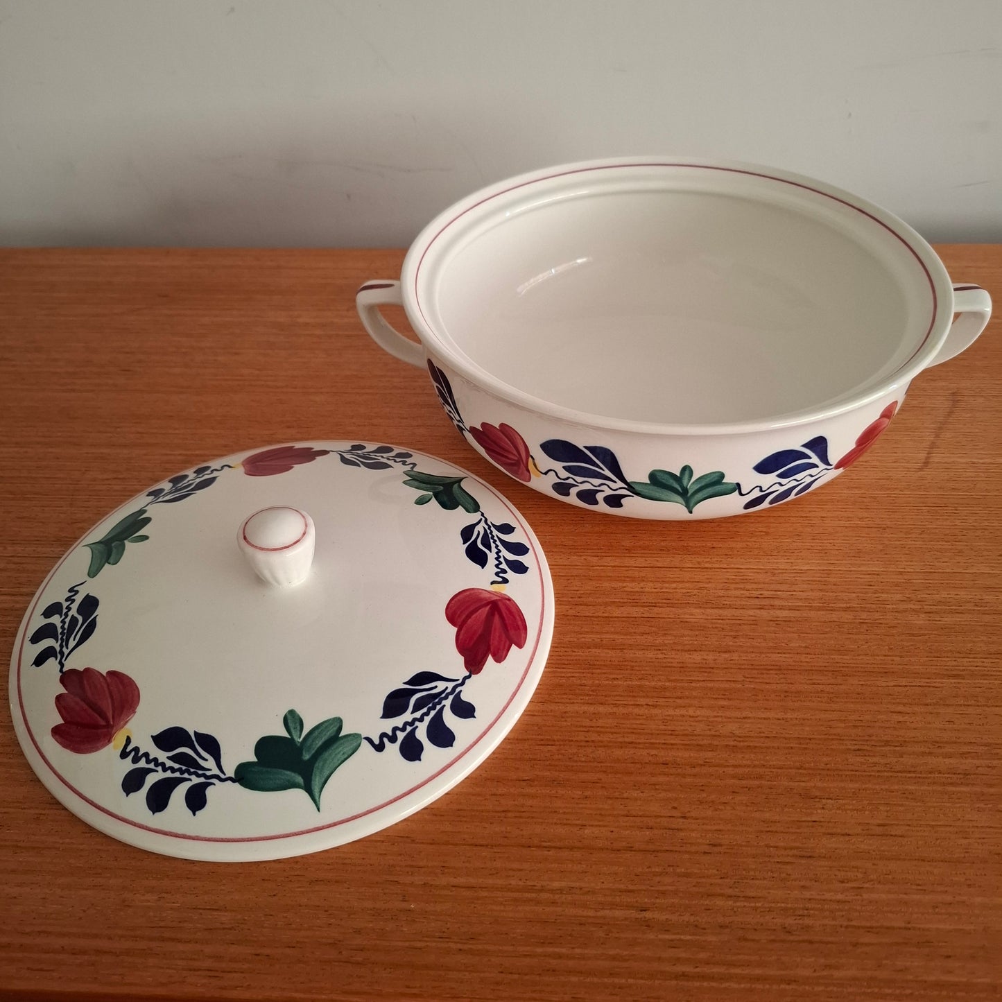 Royal Boch 'Boerenbont' Tureen with Lid 1980s