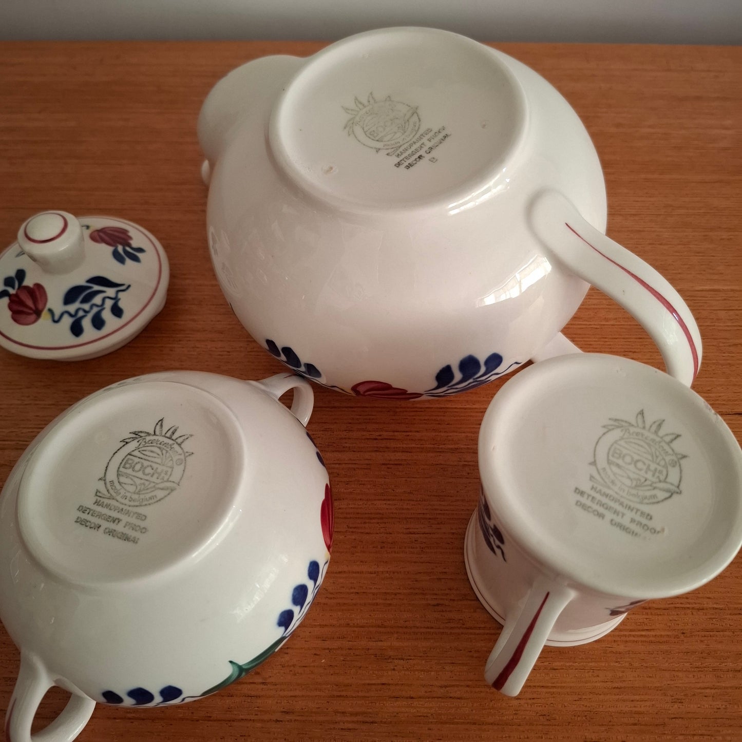 Royal Boch 'Boerenbont' Tea Set