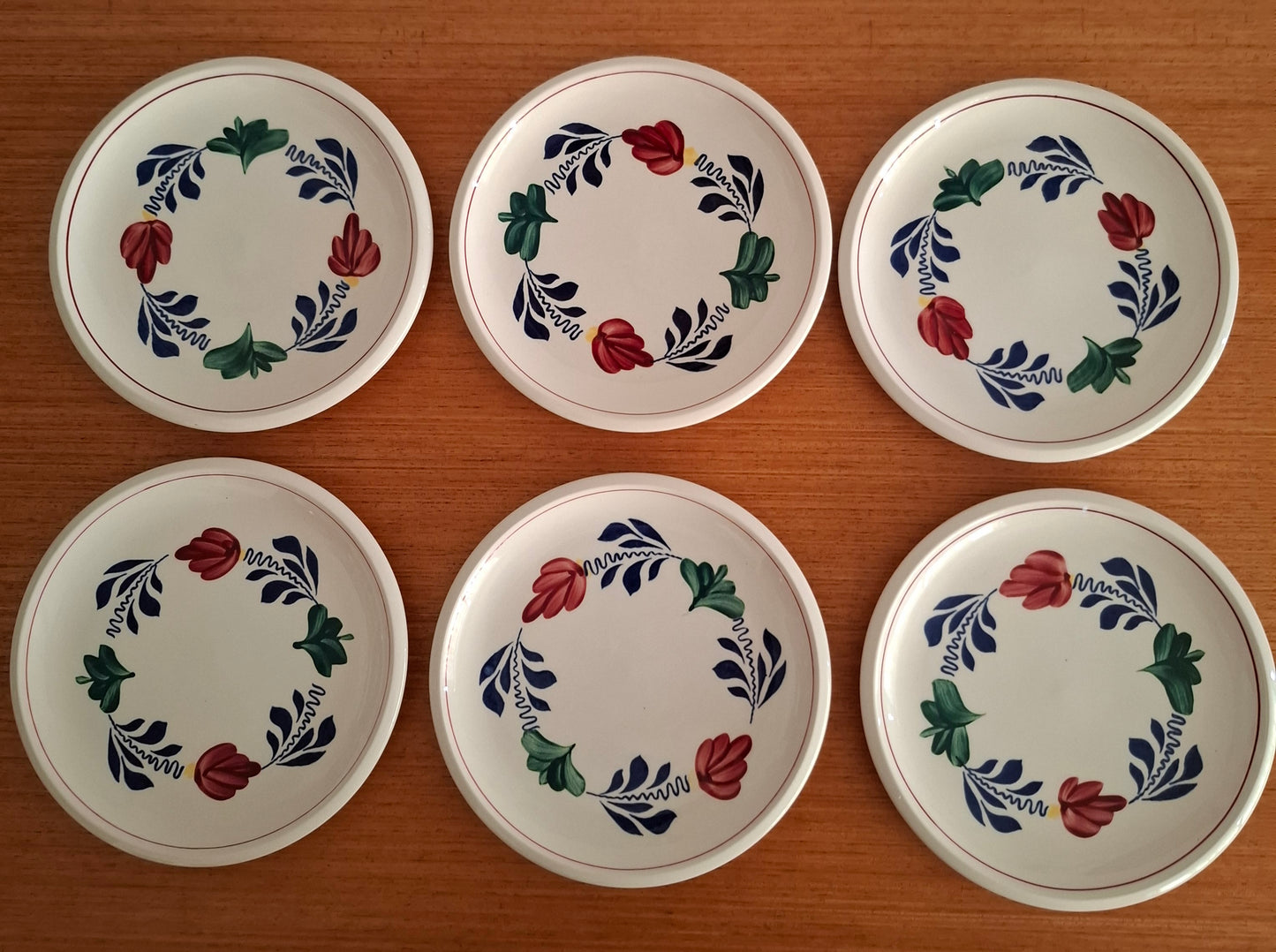 Royal Boch 'Boerenbont' Set of 6 Side Plates