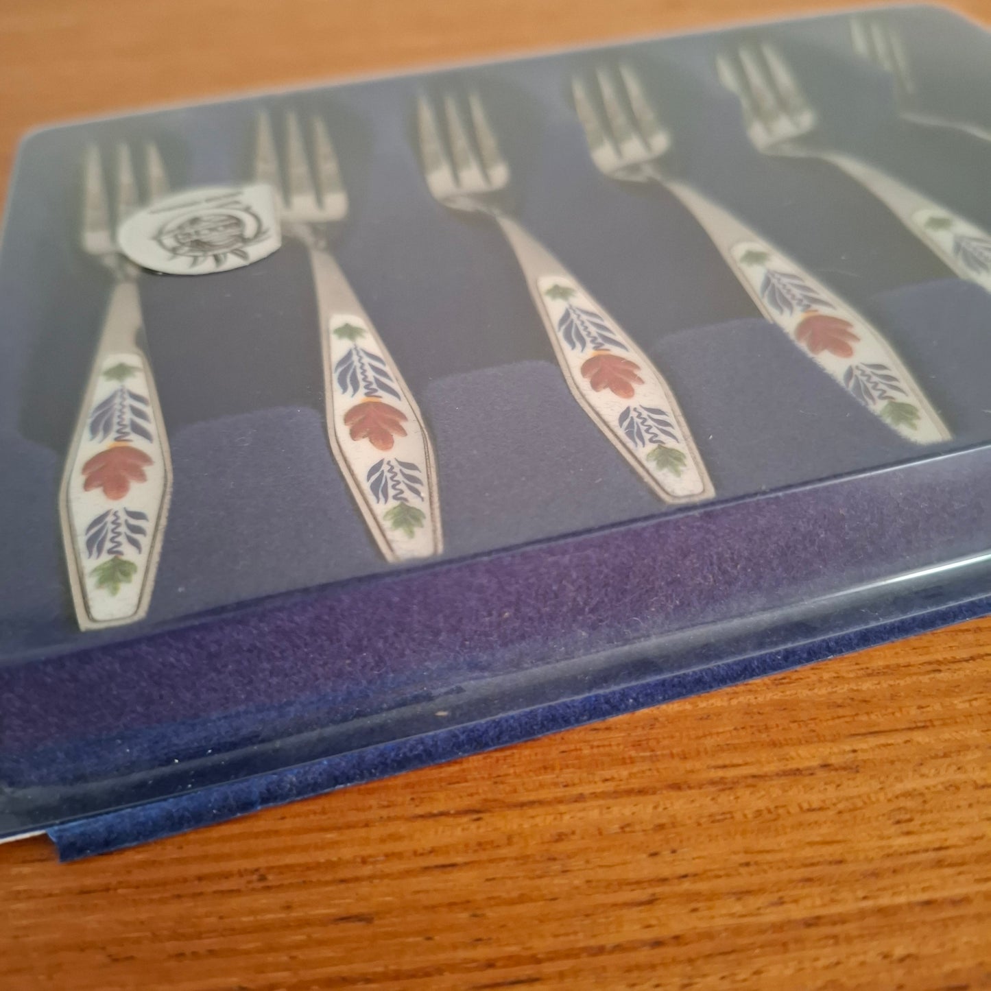 Royal Boch 'Boerenbont' Set of Boxed Cake Forks