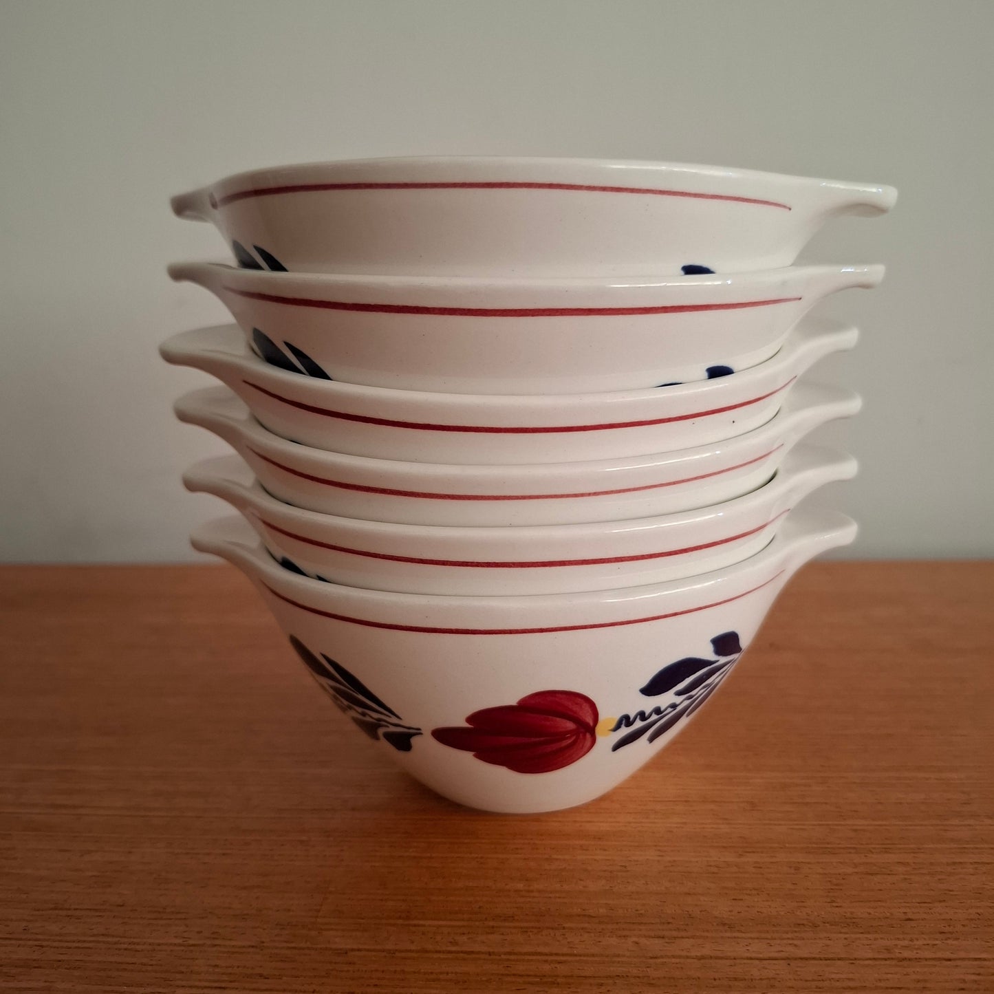 Royal Boch 'Boerenbont' Set of 6 Cereal Bowls