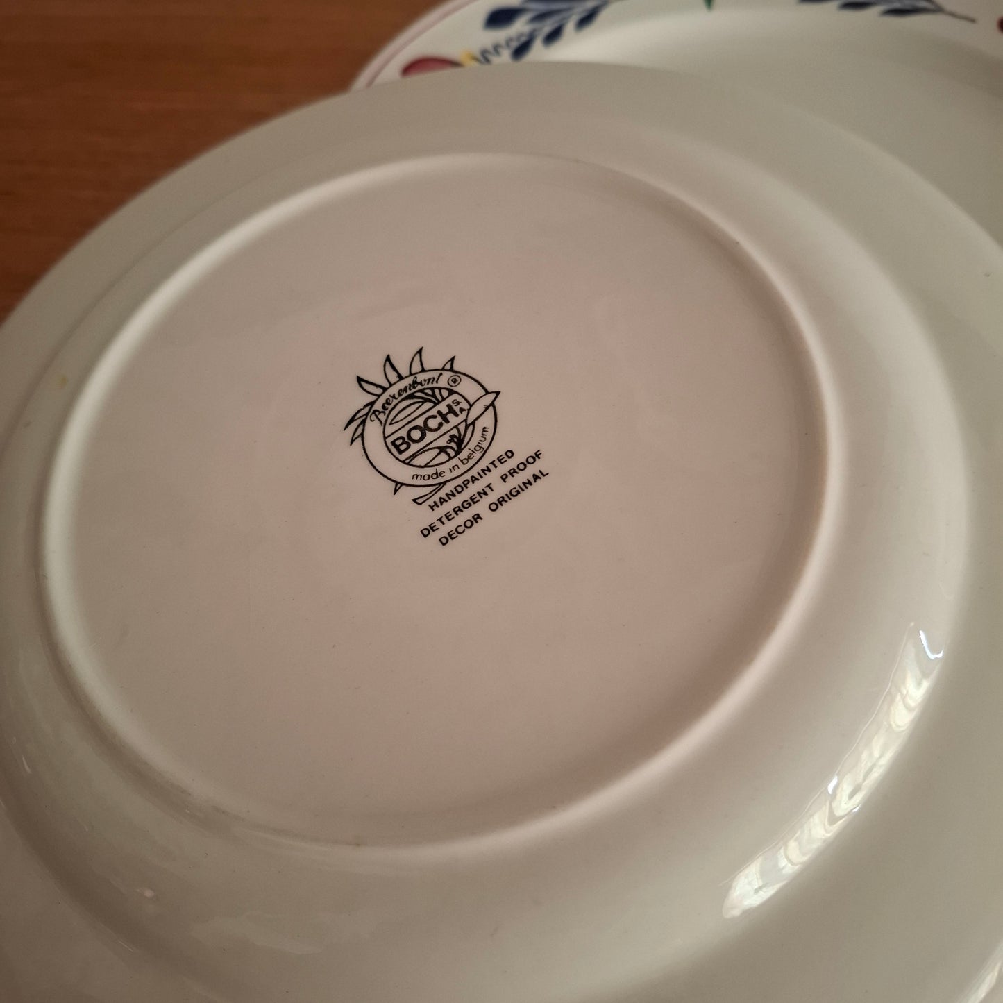 Royal Boch 'Boerenbont' Set of 4 Large Dining Plates