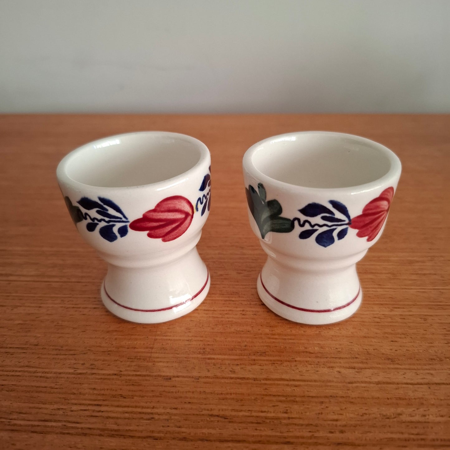 Royal Bont 'Boerenbont' Pair of Egg Cups