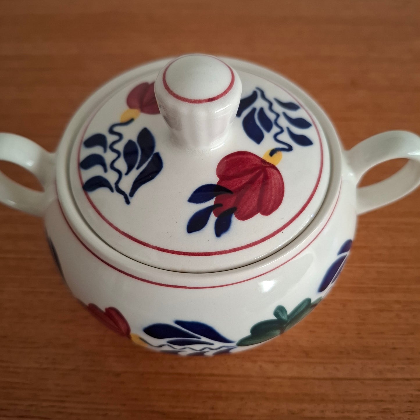 Royal Bont 'Boerenbont' Lidded Sugar Bowl