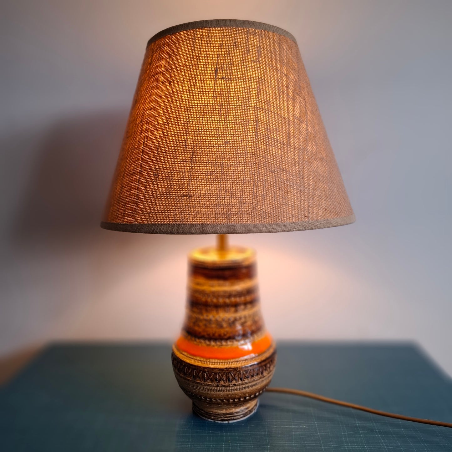 Mid-Century Table Lamp 'Sahara' by Aldo Londi for Bitossi