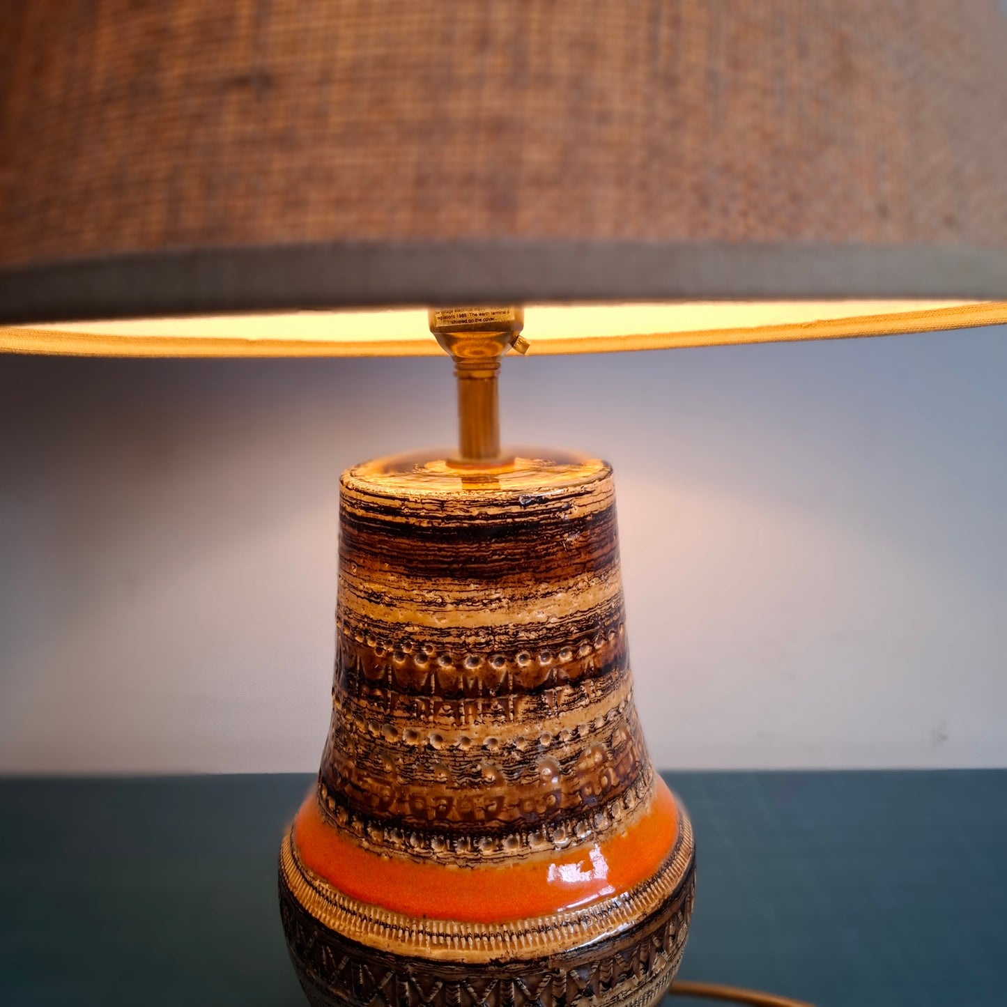 Mid-Century Table Lamp 'Sahara' by Aldo Londi for Bitossi