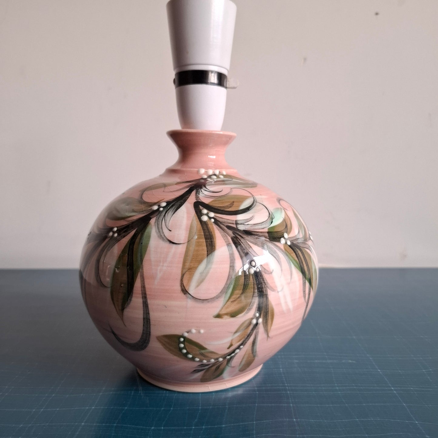 Lovely Hand-Painted Table Lamp by Gwili Pottery