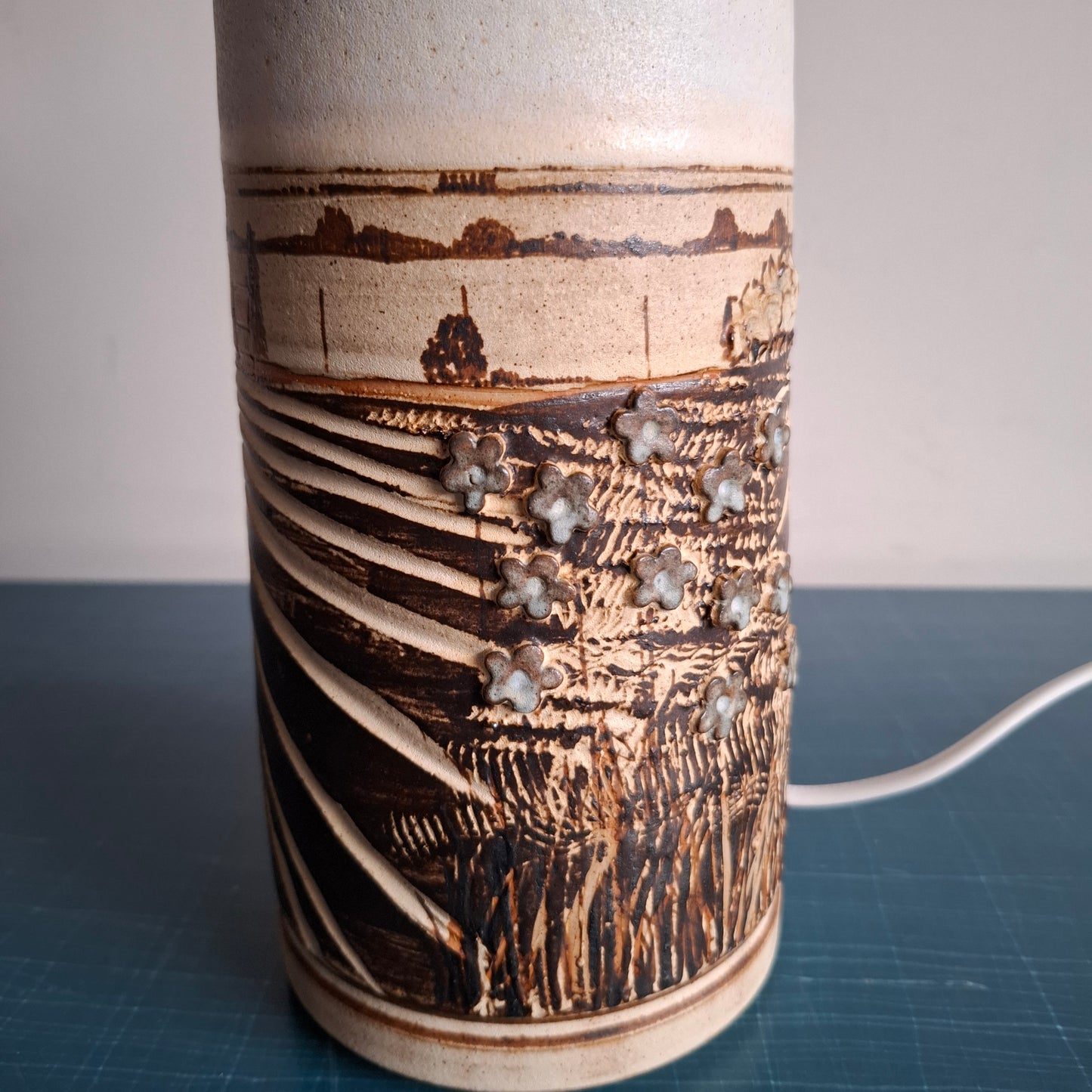 Gough Pottery Table Lamp and Vase