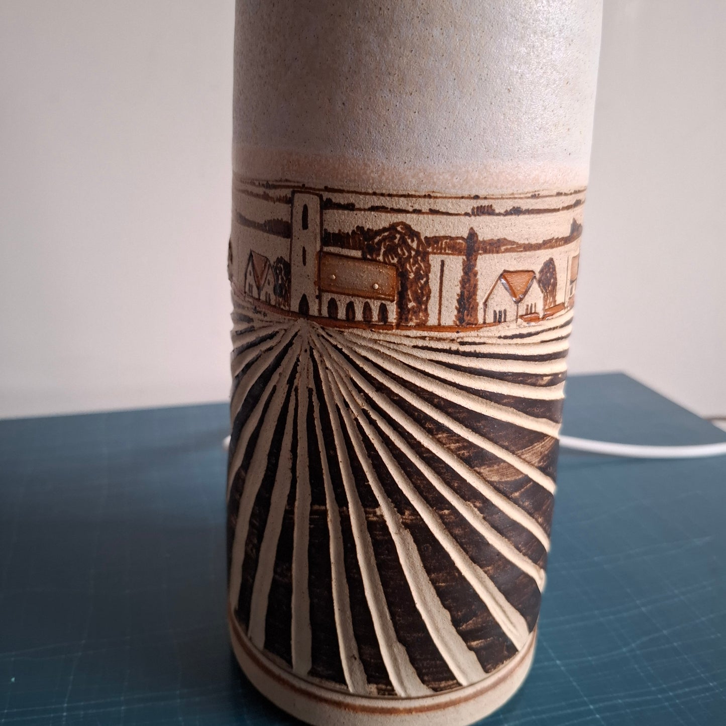 Gough Pottery Table Lamp and Vase