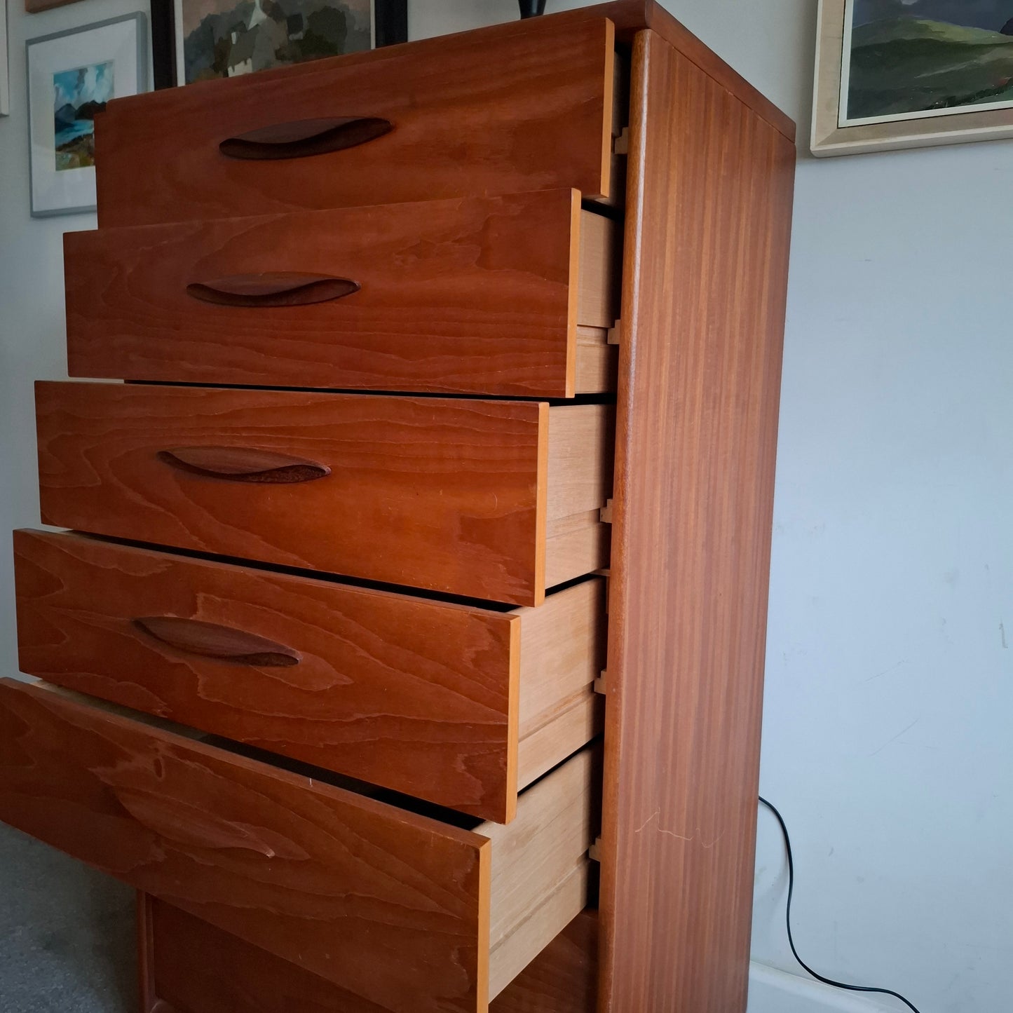 1960s 6-Drawer Tallboy by Austinsuite