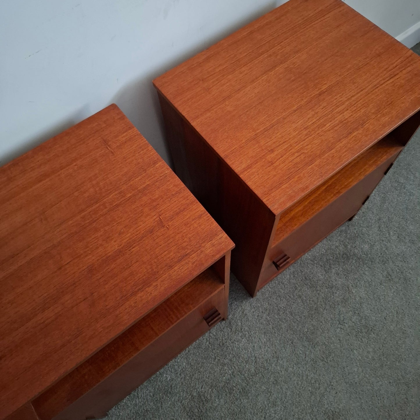 PAIR of Mid-Century Bedside Cabinets
