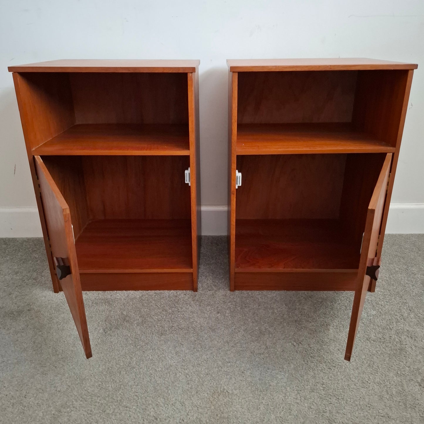 PAIR of Mid-Century Bedside Cabinets