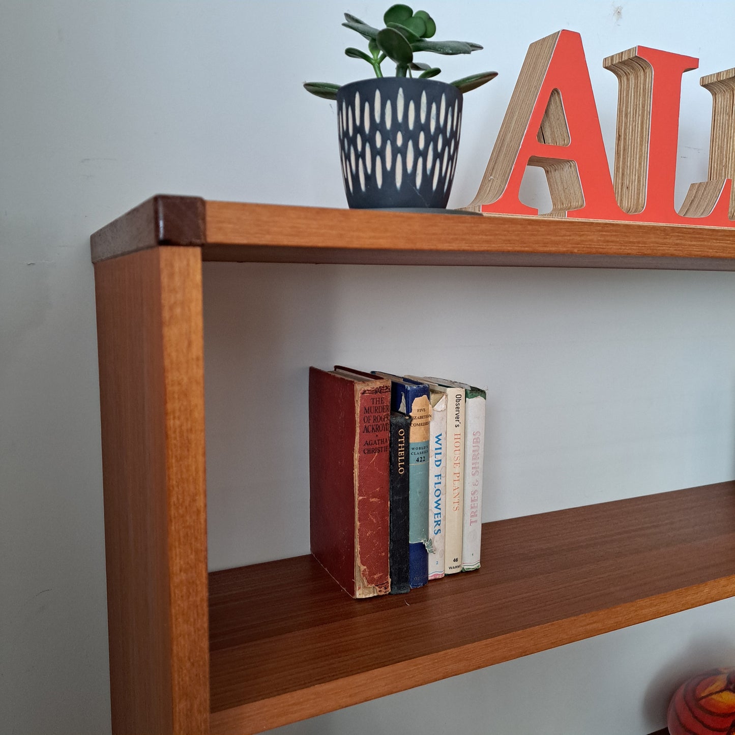 Beaver and Tapley SL Floating Wall System - Open Front Cabinet with Teak Shelf