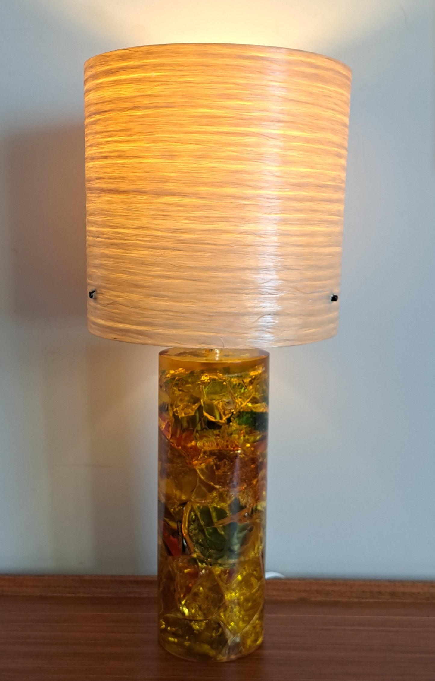 Vintage Shattaline Lamp with original Fibreglass Shade - 1960s