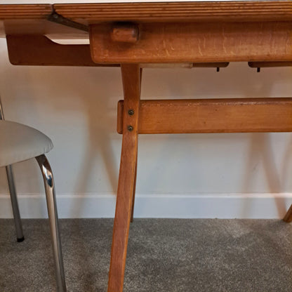 1950s/60s Drop-Leaf Formica Dining Table by Kandya Furniture