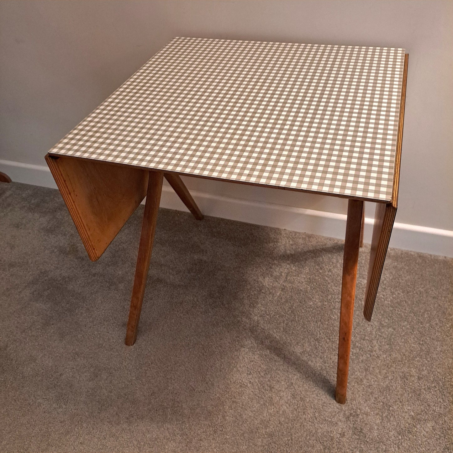 1950s/60s Drop-Leaf Formica Dining Table by Kandya Furniture