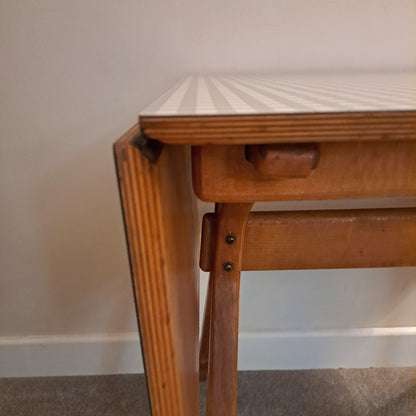 1950s/60s Drop-Leaf Formica Dining Table by Kandya Furniture