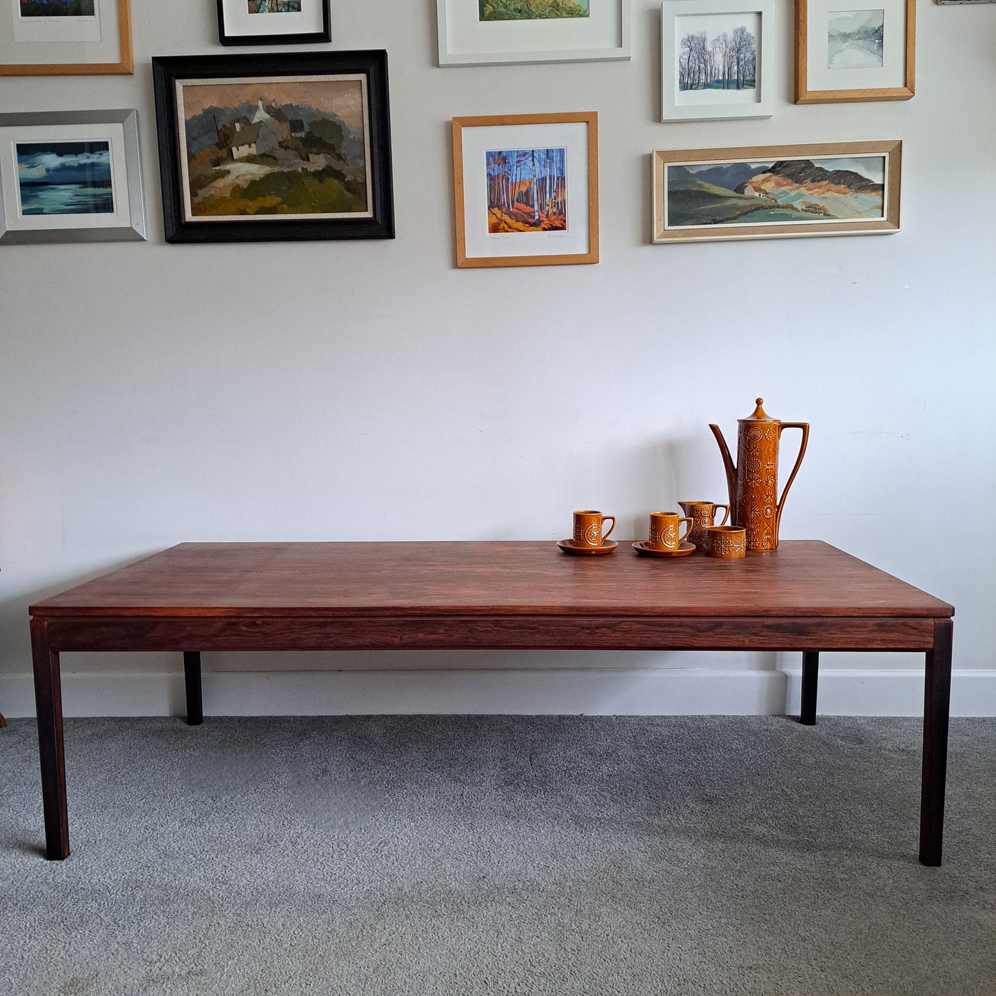 Mid-Century Rosewood Coffee Table by PS Heggan of Norway