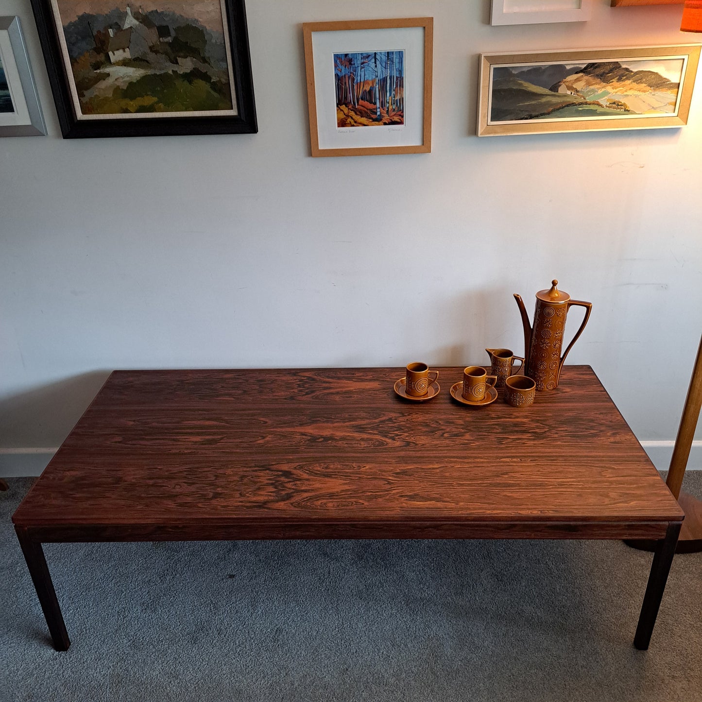 Mid-Century Rosewood Coffee Table by PS Heggan of Norway