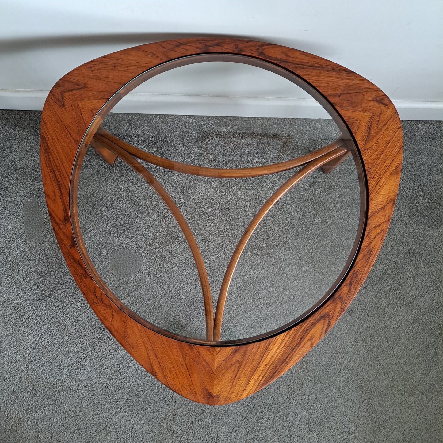 Mid-Century Teak and Glass Coffee Table by Nathan