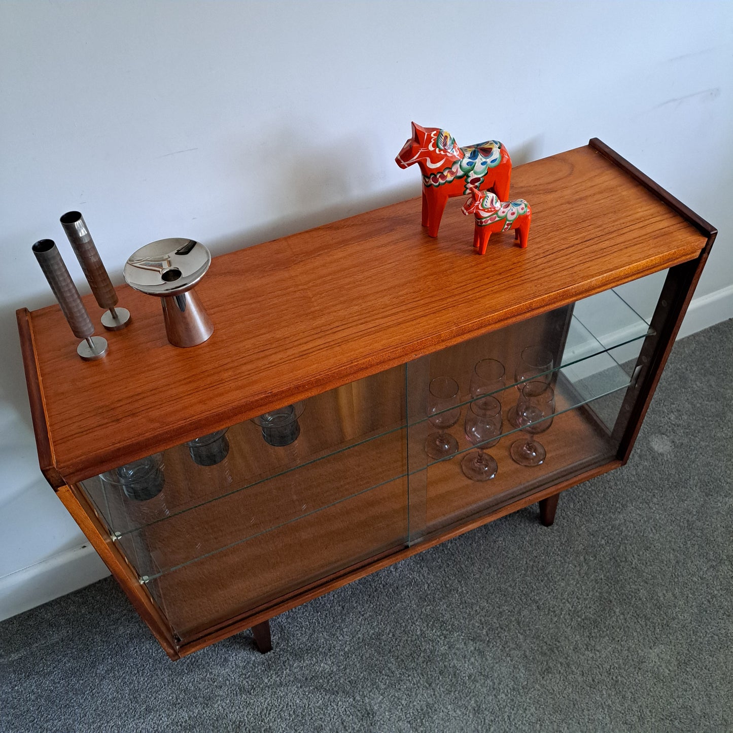 1960s Glass Fronted Display Cabinet